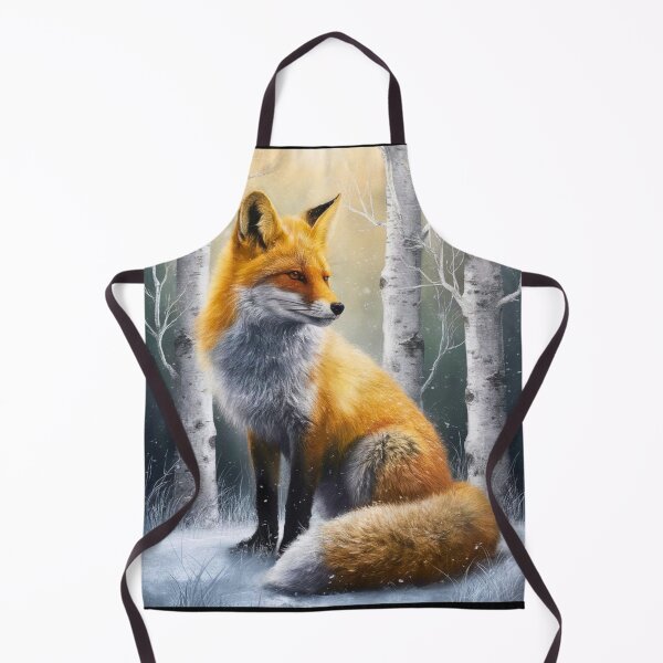 Item preview, Fox Portrait. Winter fox, fox painting, Leonardo da Vinci style designed and sold by FoxVibes.