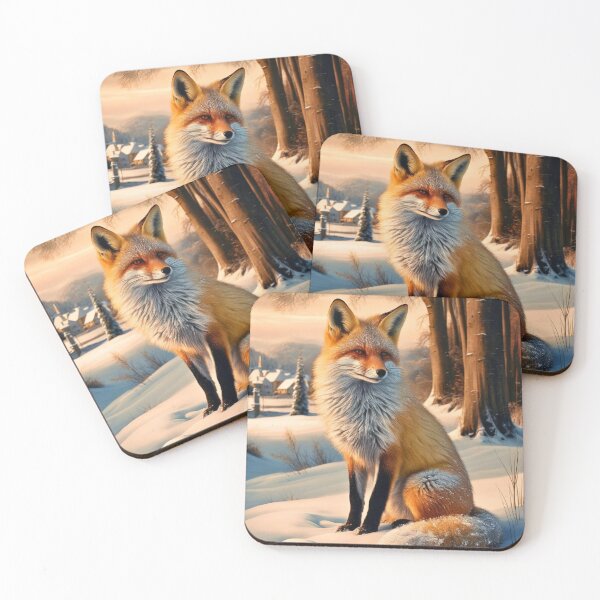 Item preview, Fox Portrait. Winter fox, fox painting, Leonardo da Vinci style designed and sold by FoxVibes.