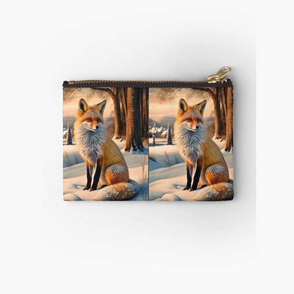 Artikelvorschau, Fuchsporträt. Winterfuchs, Fuchsgemälde, Leonardo da Vinci-Stil entworfen und verkauft von FoxVibes.