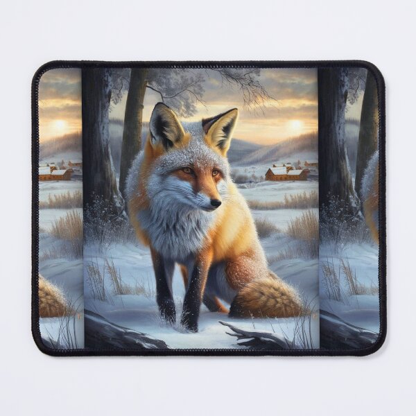 Item preview, Fox Portrait. Winter fox, fox painting, Leonardo da Vinci style designed and sold by FoxVibes.