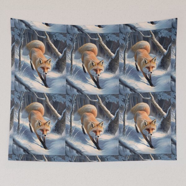 Item preview, Fox Portrait. Winter fox, fox painting, Leonardo da Vinci style designed and sold by FoxVibes.
