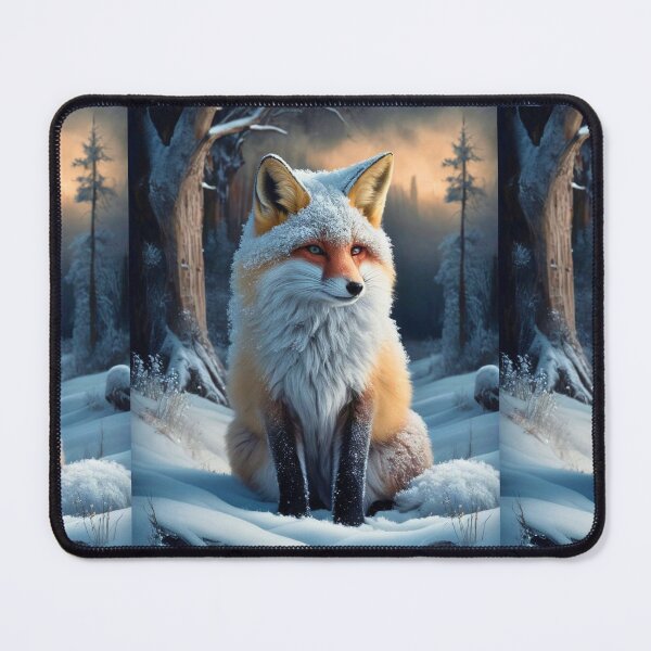 Item preview, Fox Portrait. Winter fox, fox painting, Leonardo da Vinci style designed and sold by FoxVibes.