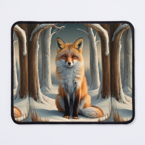 Item preview, Fox Portrait. Winter fox, fox painting, Leonardo da Vinci style designed and sold by FoxVibes.