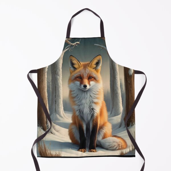 Item preview, Fox Portrait. Winter fox, fox painting, Leonardo da Vinci style designed and sold by FoxVibes.