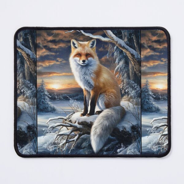 Item preview, Fox Portrait. Winter fox, fox painting, Leonardo da Vinci style designed and sold by FoxVibes.