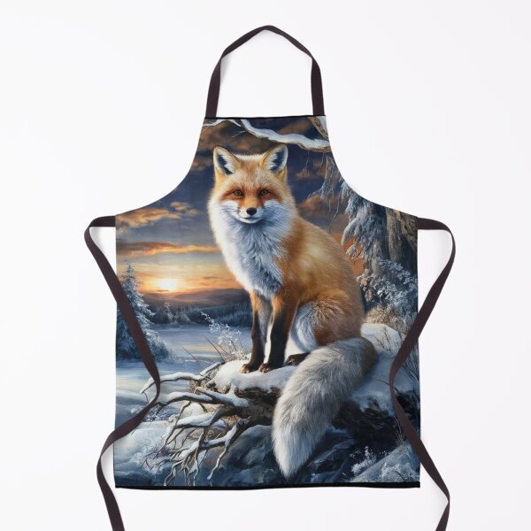 Artikelvorschau, Fuchsporträt. Winterfuchs, Fuchsgemälde, Leonardo da Vinci-Stil entworfen und verkauft von FoxVibes.