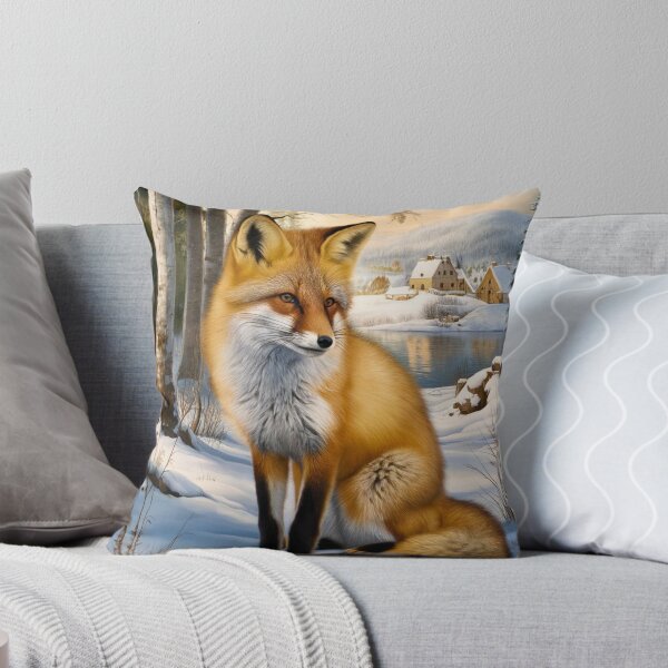 Item preview, Fox Portrait. Winter fox, fox painting, Leonardo da Vinci style designed and sold by FoxVibes.