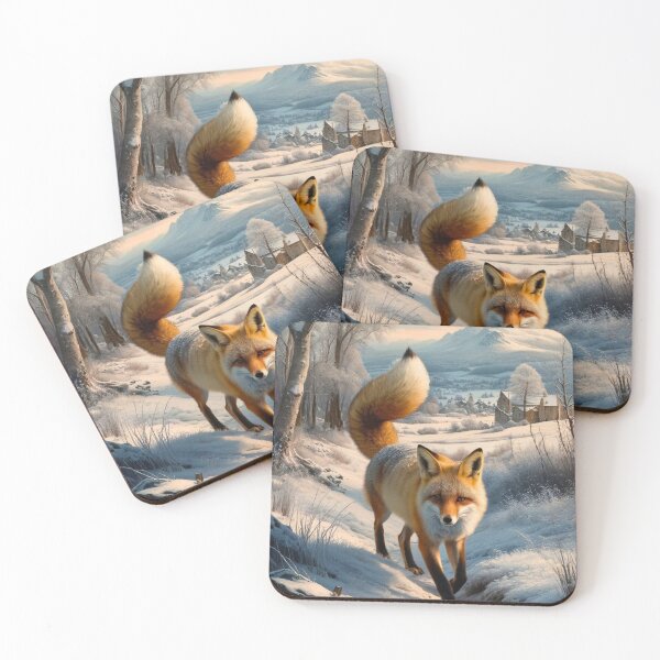 Item preview, Fox Portrait. Winter fox, fox painting, Leonardo da Vinci style designed and sold by FoxVibes.