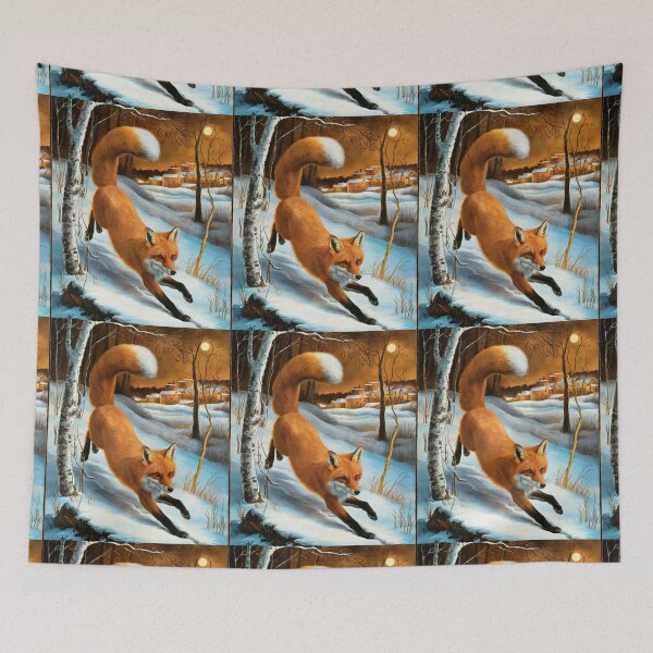 Item preview, Fox Portrait. Winter fox, fox painting, Leonardo da Vinci style designed and sold by FoxVibes.