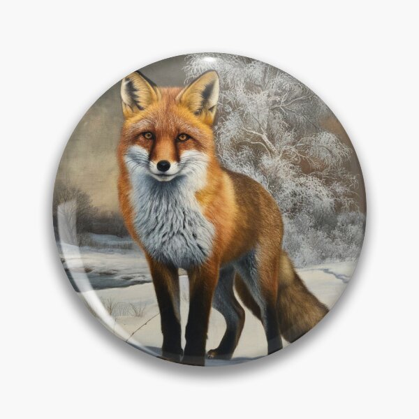 Item preview, Fox Portrait. Winter fox, fox painting, Leonardo da Vinci style designed and sold by FoxVibes.