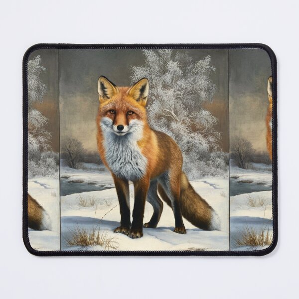 Item preview, Fox Portrait. Winter fox, fox painting, Leonardo da Vinci style designed and sold by FoxVibes.