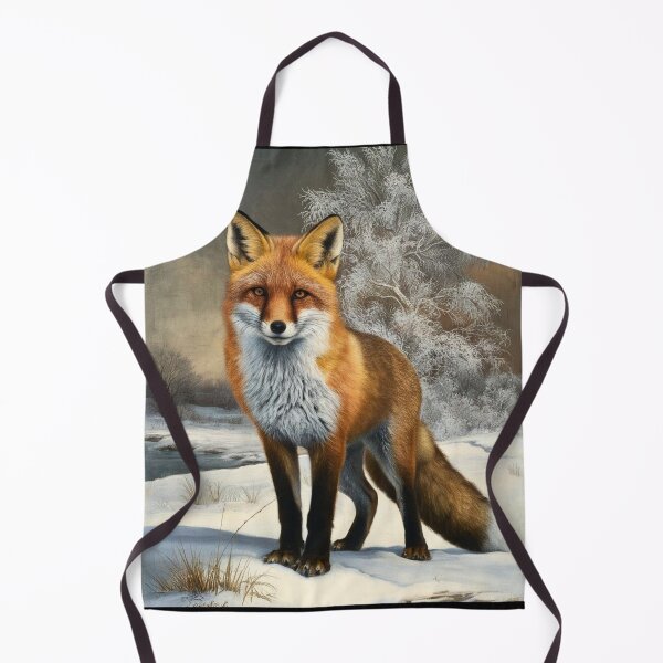 Item preview, Fox Portrait. Winter fox, fox painting, Leonardo da Vinci style designed and sold by FoxVibes.