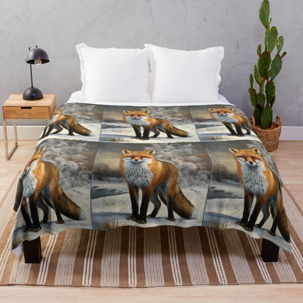Item preview, Fox Portrait. Winter fox, fox painting, Leonardo da Vinci style designed and sold by FoxVibes.