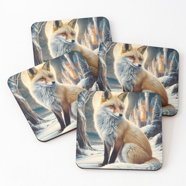 Item preview, Fox Portrait. Winter fox, fox painting, Leonardo da Vinci style designed and sold by FoxVibes.