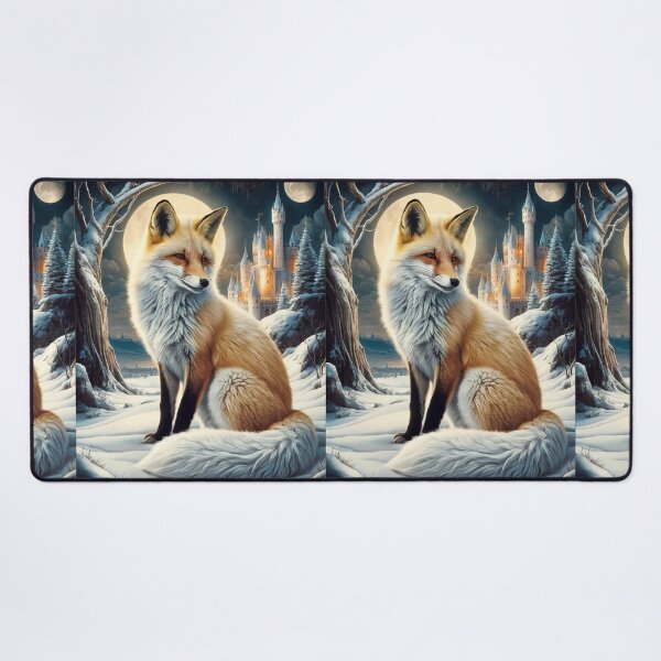 Item preview, Fox Portrait. Winter fox, fox painting, Leonardo da Vinci style designed and sold by FoxVibes.