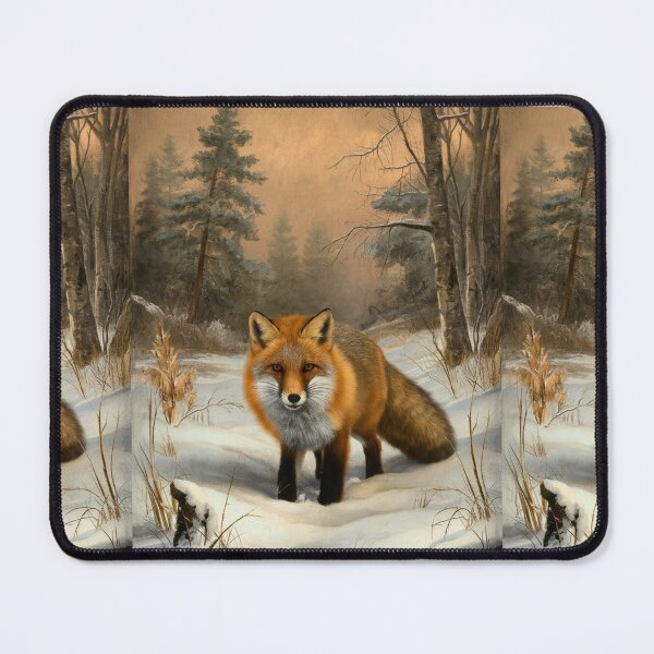 Item preview, Fox Portrait. Winter fox, fox painting, Leonardo da Vinci style designed and sold by FoxVibes.
