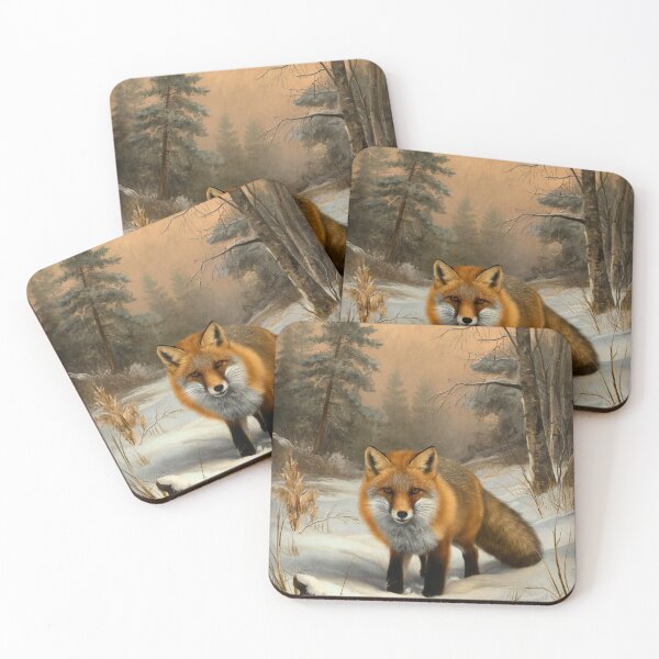 Item preview, Fox Portrait. Winter fox, fox painting, Leonardo da Vinci style designed and sold by FoxVibes.