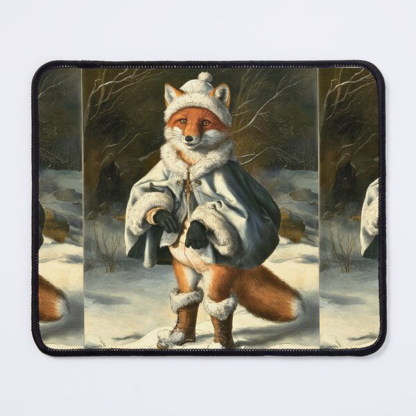 Item preview, Fox Portrait. Winter fox, fox painting, fox character, Leonardo da Vinci style designed and sold by FoxVibes.