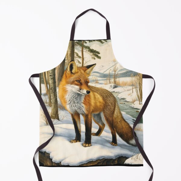 Item preview, Fox Portrait. Winter fox, fox painting, Leonardo da Vinci style designed and sold by FoxVibes.