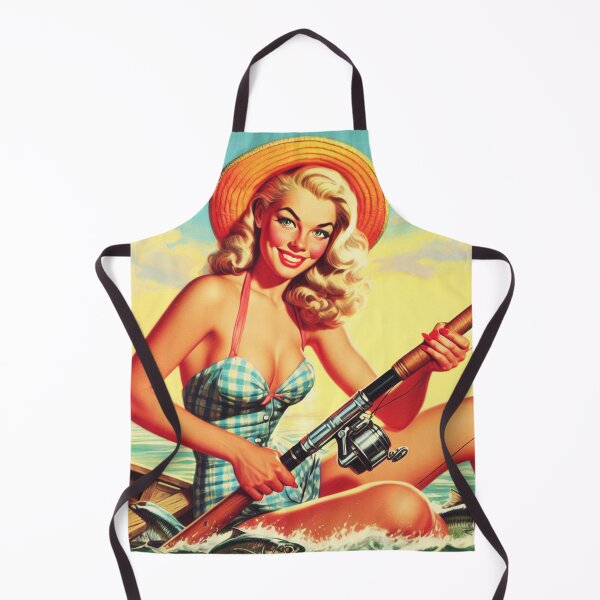 Item preview, Retro Fishing Pin-up designed and sold by PulpVintage.