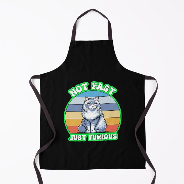 Item preview, Not Fast Just Furious Cat designed and sold by WoodburyLake.