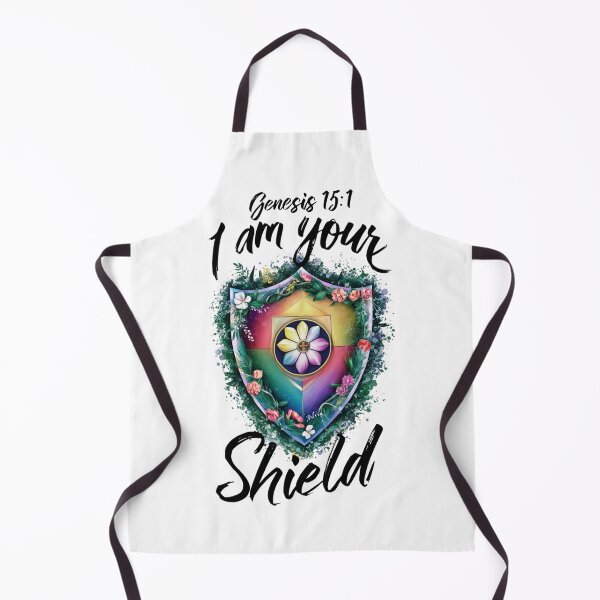 Item preview, I AM Your Sheild, Genesis 15:1, Sheild with Flowers Art designed and sold by Faithloveshop.
