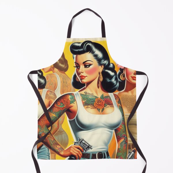 Item preview, Retro Tattooed Pin-ups designed and sold by PulpVintage.