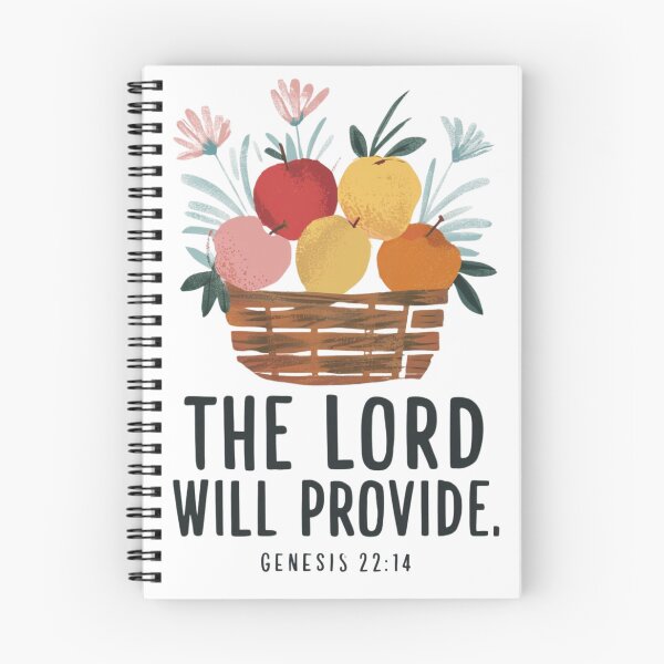 Item preview, The Lord Will Provide - Genesis 22:14, Basket Overflowing with Fruits and Flowers Art designed and sold by Faithloveshop.