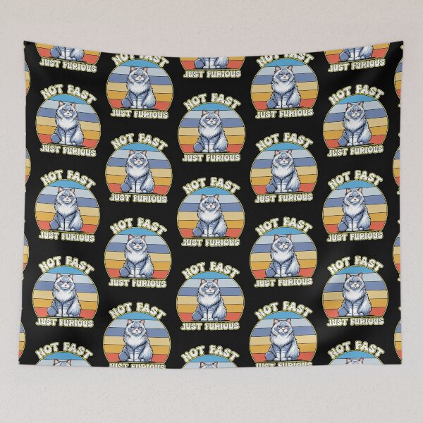 Item preview, Not Fast Just Furious Cat  designed and sold by WoodburyLake.