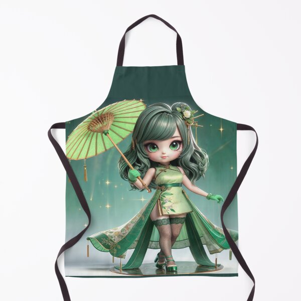 Item preview, Sayuri, the Green Guardian of the Chibi Order of Silk designed and sold by CHIBI_POPZ.
