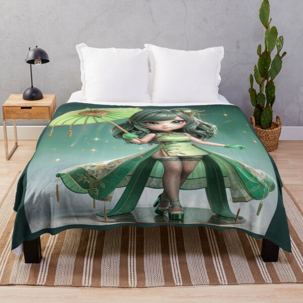 Item preview, Sayuri, the Green Guardian of the Chibi Order of Silk designed and sold by CHIBI_POPZ.
