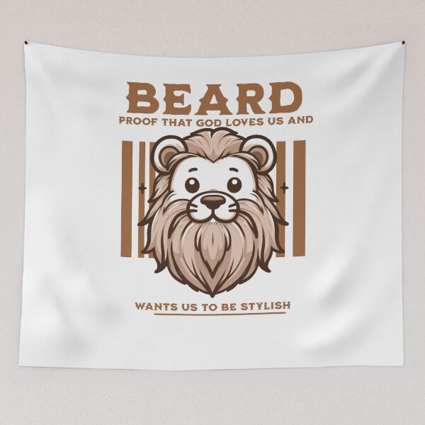 Item preview, Beautiful Beard Lion designed and sold by LemuellTrends.
