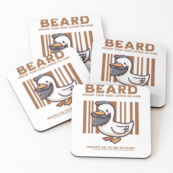 Item preview, Beautiful Beard Duck designed and sold by LemuellTrends.