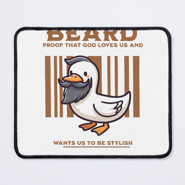 Item preview, Beautiful Beard Duck designed and sold by LemuellTrends.