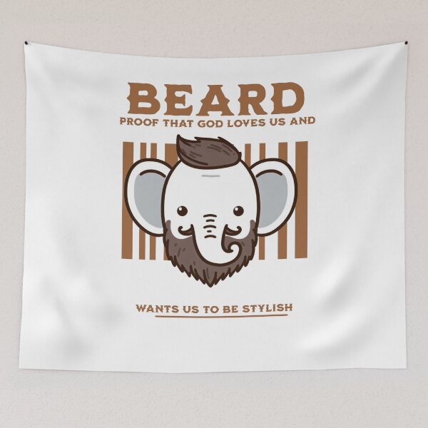 Item preview, Beautiful Beard Elephant designed and sold by LemuellTrends.