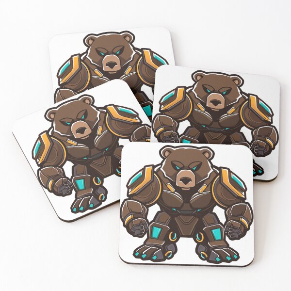 Item preview, bear teddy cyborg illustration  designed and sold by asep sarifudin.