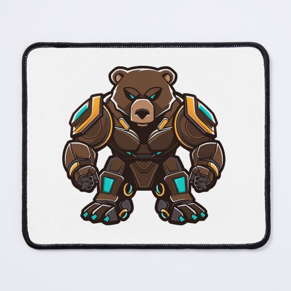 Item preview, bear teddy cyborg illustration designed and sold by asep sarifudin.