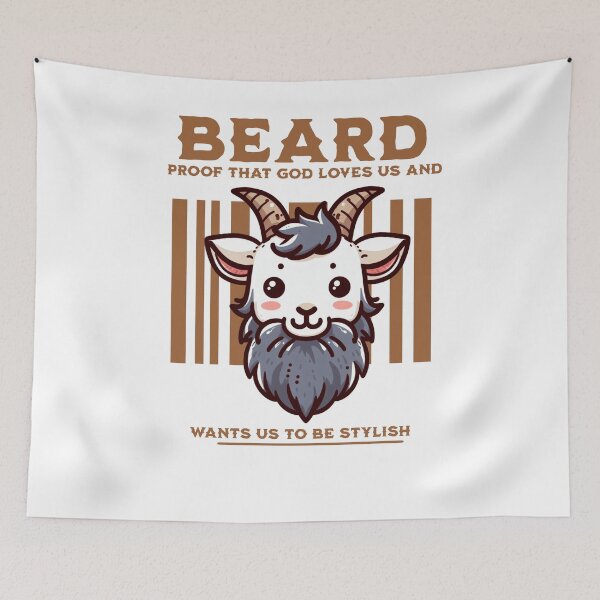 Item preview, Beautiful Beard Goat designed and sold by LemuellTrends.
