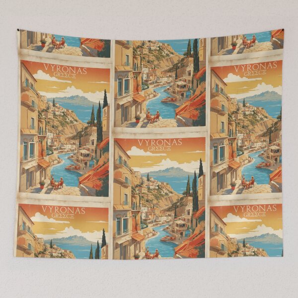Item preview, Vyronas Greece Vintage Travel Tourism  designed and sold by TravelersGems.