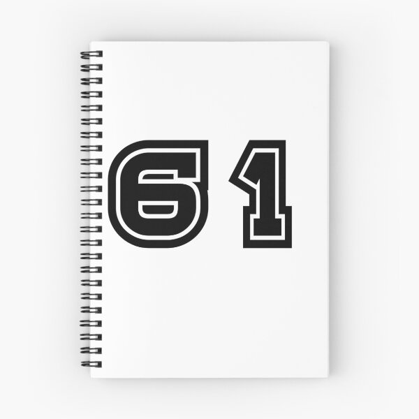 Item preview, 61, sixty-one, black, sport designed and sold by Numbers-Art.