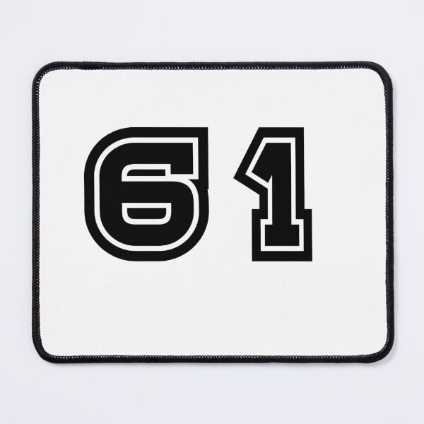 Item preview, 61, sixty-one, black, sport designed and sold by Numbers-Art.