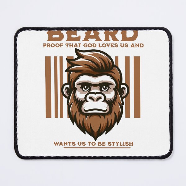 Item preview, Beautiful Beard Gorilla designed and sold by LemuellTrends.