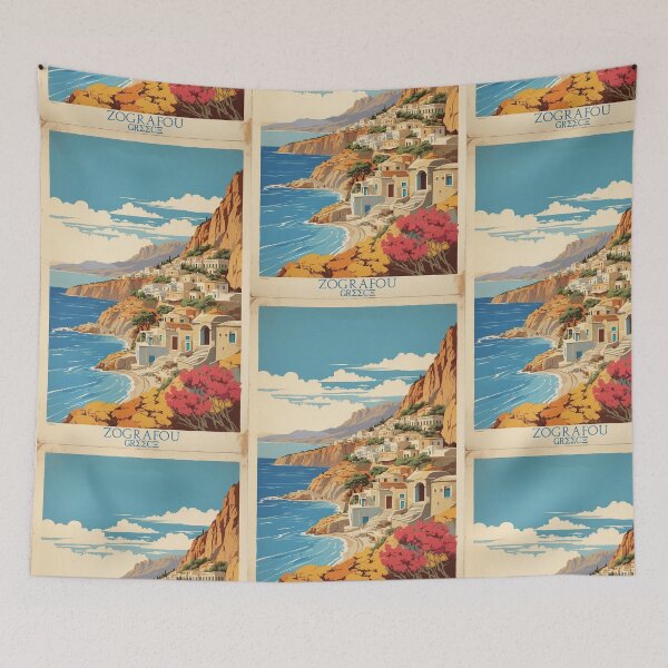 Item preview, Zografou Greece Vintage Travel Tourism  designed and sold by TravelersGems.