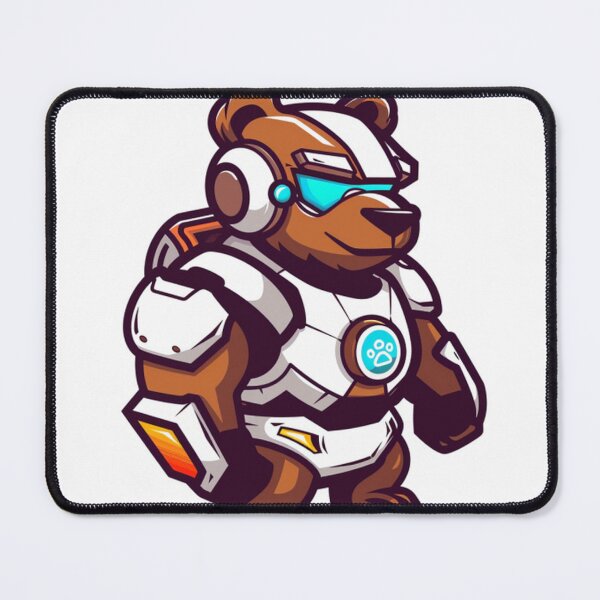 Item preview, chubby bear teddy cyborg illustration designed and sold by asep sarifudin.