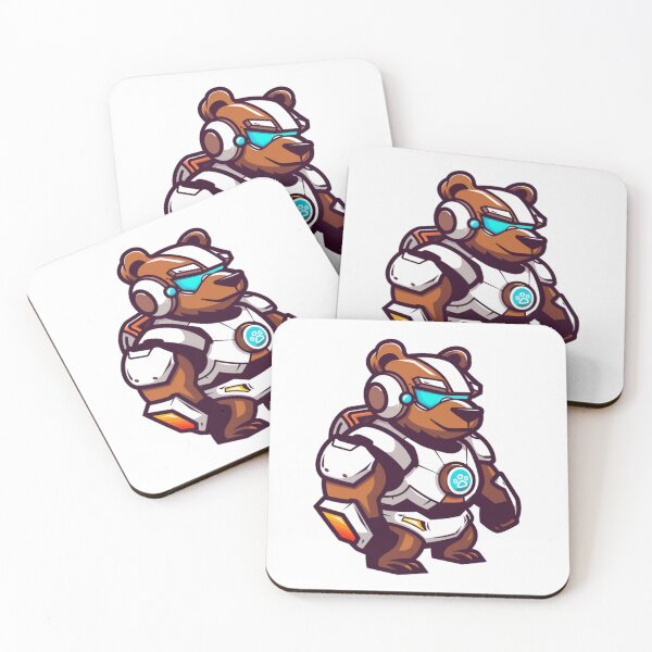 Item preview, chubby bear teddy cyborg illustration  designed and sold by asep sarifudin.