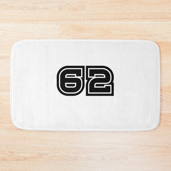 Item preview, 62, sixty-two, black, sport designed and sold by Numbers-Art.