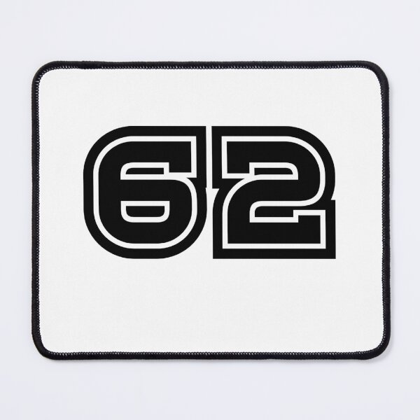 Item preview, 62, sixty-two, black, sport designed and sold by Numbers-Art.