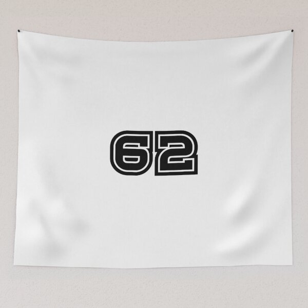 Item preview, 62, sixty-two, black, sport designed and sold by Numbers-Art.