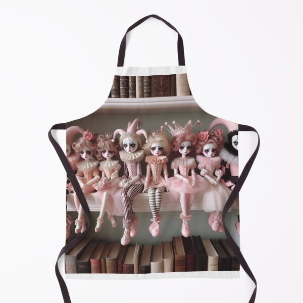 Item preview, Tickled Pink | Whimsical Pink Clown Dolls Art designed and sold by litchick1977.