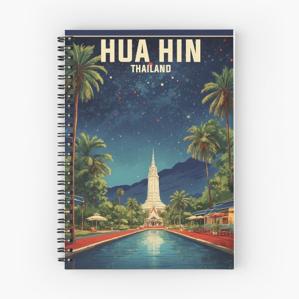 Item preview, Hua Hin Thailand Vintage Travel Tourism Retro designed and sold by TravelersGems.
